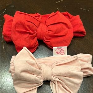 Red and Pink Bow Headbands